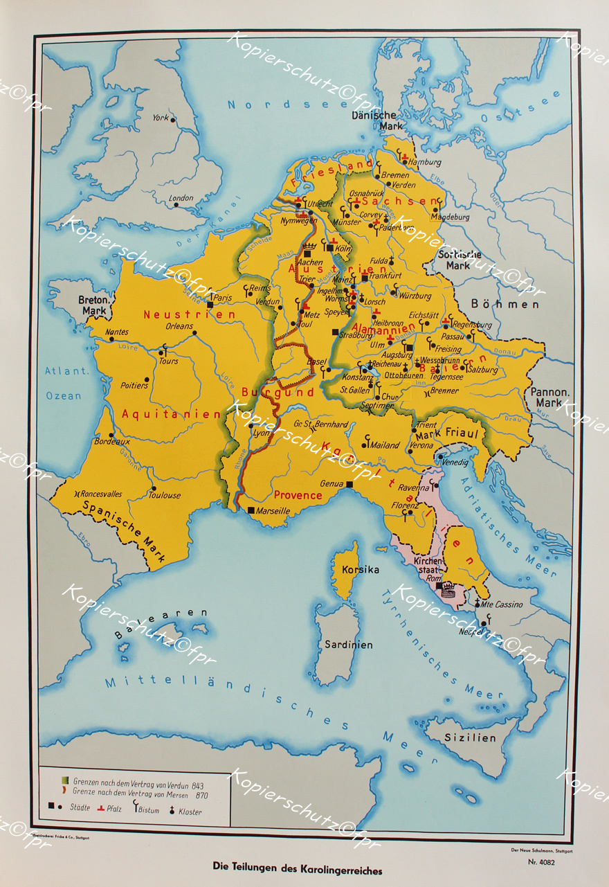 Frankenreich Karl der Große Kirchenstaat Sachsen Burgund Aquitanien