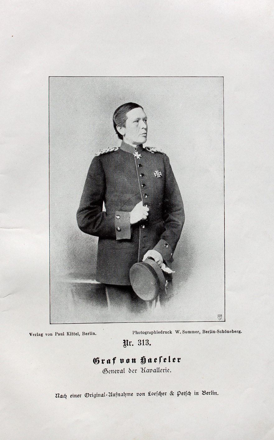 Generalfeldmarschall Gottlieb von Haeseler Kavallerie Orden Uniform