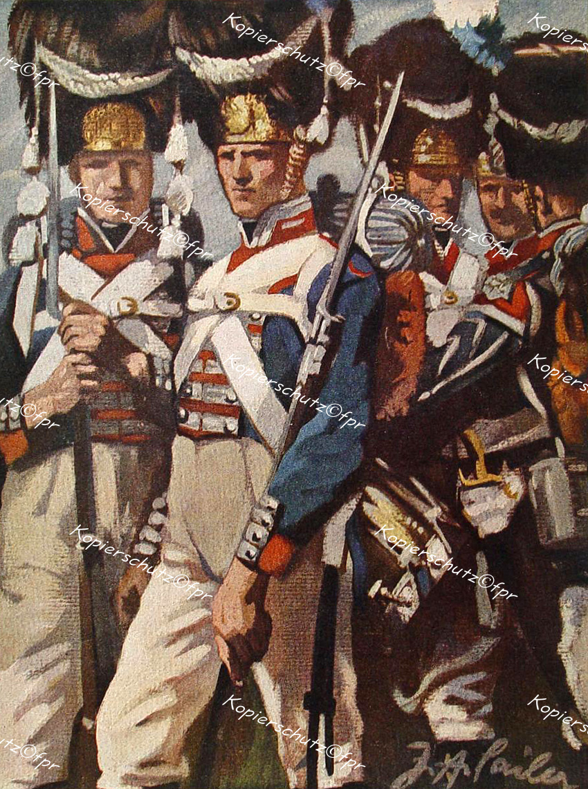 Josef Sailer Bayern Infanterie Leib-Regiment Leiberer Uniform Bärenfell Mütze Jugend