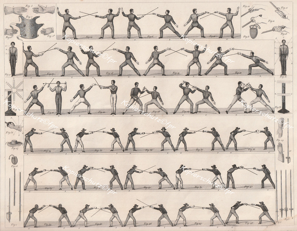 Fechten Fechter fencing Terz Quart Parade Finte Degen Säbel Mensur Hieb Stich