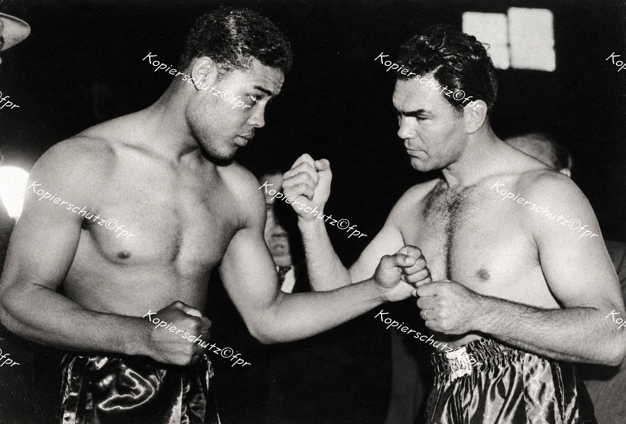 Max Schmeling Joe Louis Boxen Boxer Boxkampf New York foto vintage