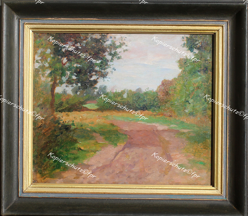 Gemälde Thomas Herbst Hamburg Weimar Feldweg Elbmarschen Max Liebermann Impressionismus 