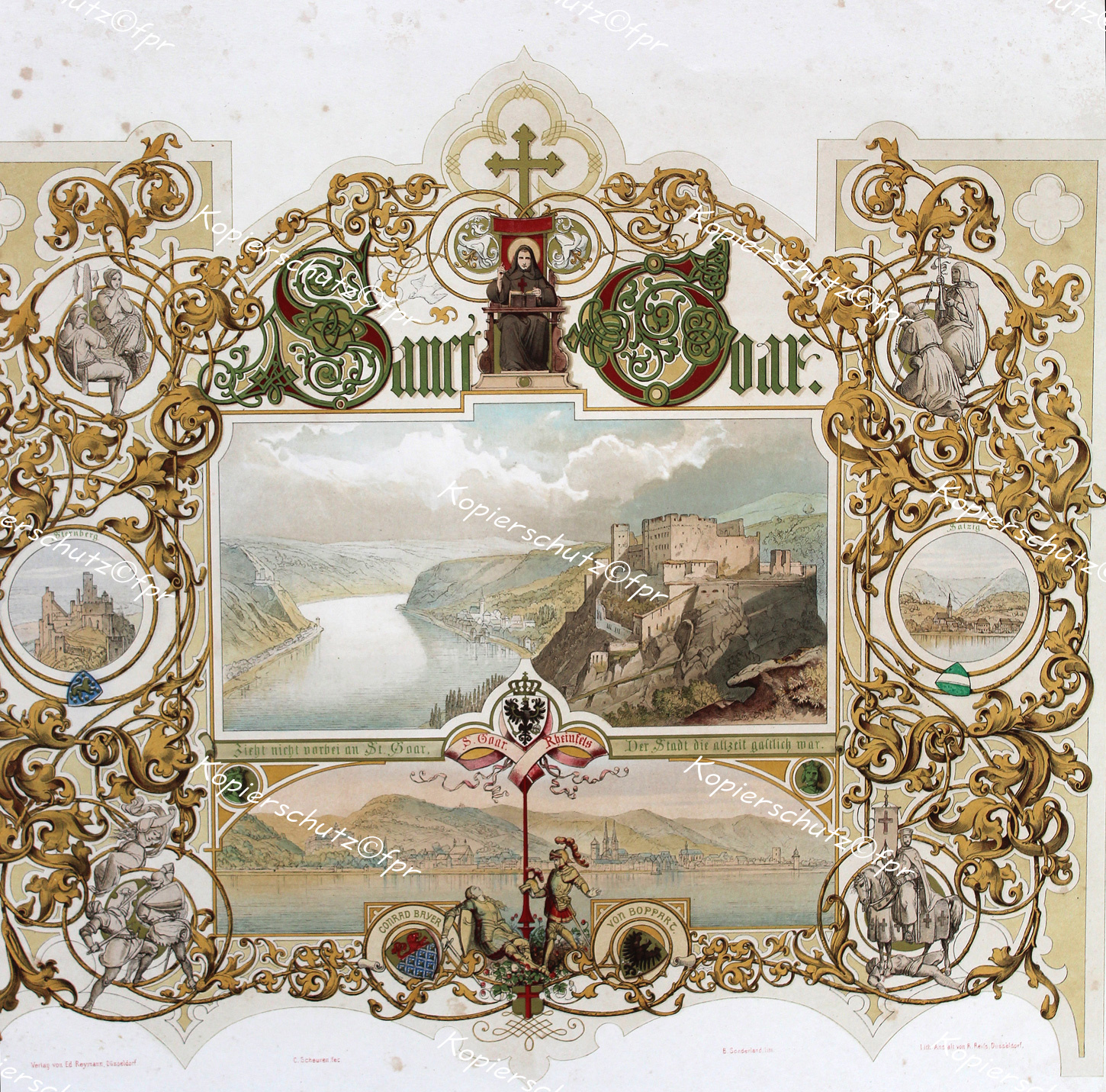 Sankt Goar Conrad Bayer Boppard Rhein Bad Salzig Burg Sternberg Katz Maus Loreley Bingen Caspar Scheuren Schauenburg