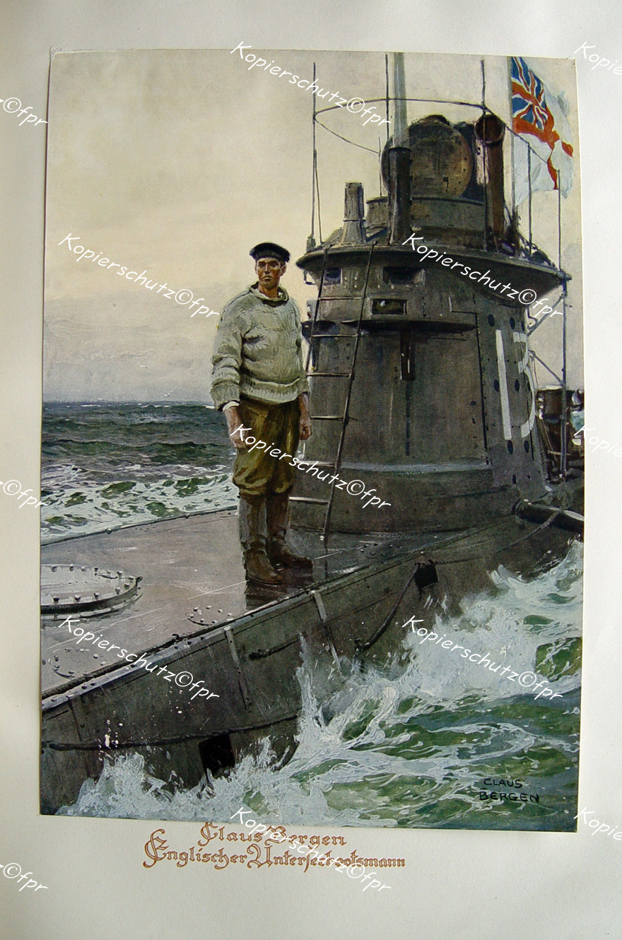 Claus Bergen Marine Royal Navy Submarine U-Boot Skagerak Entente Unterseeboot