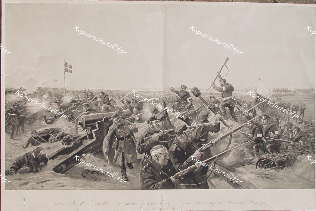 Erich Mattschass Georg Büxenstein Prussia Düppel Düppeler Schanzen Guardia Granatieri Reggimento Regina Elisabetta